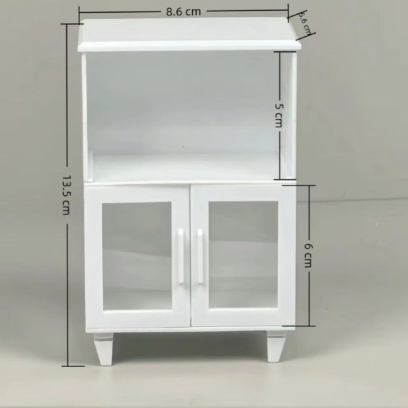 Simulation Mini Miniature Food Toy Display Cabinet Scene Small Ornaments Doll House Model Girl Play House Small Toys - Image 2